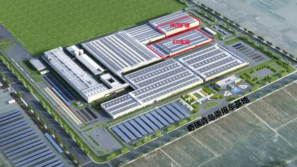Chery KD onderdelen productie workshop bouwproject op de balk, EIHE realiseerde zich dat het basisbouwproject van Chery Automobile Qingdao het bod 