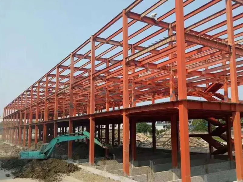 Ecovriendelijke magazijnconstructie met stalen frame