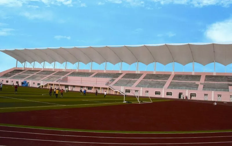 Prefab Sports Stand Steel Construction