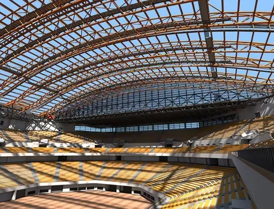 Grote overspanning stalen Space Frame Stadion