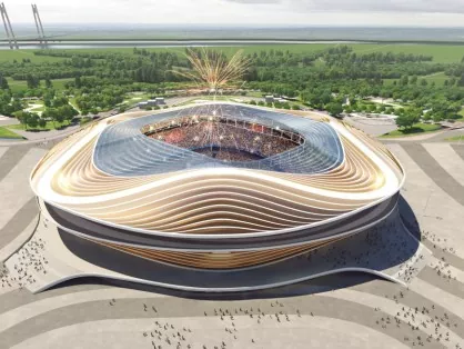 Staalconstructies met grote overspanning voor stadion