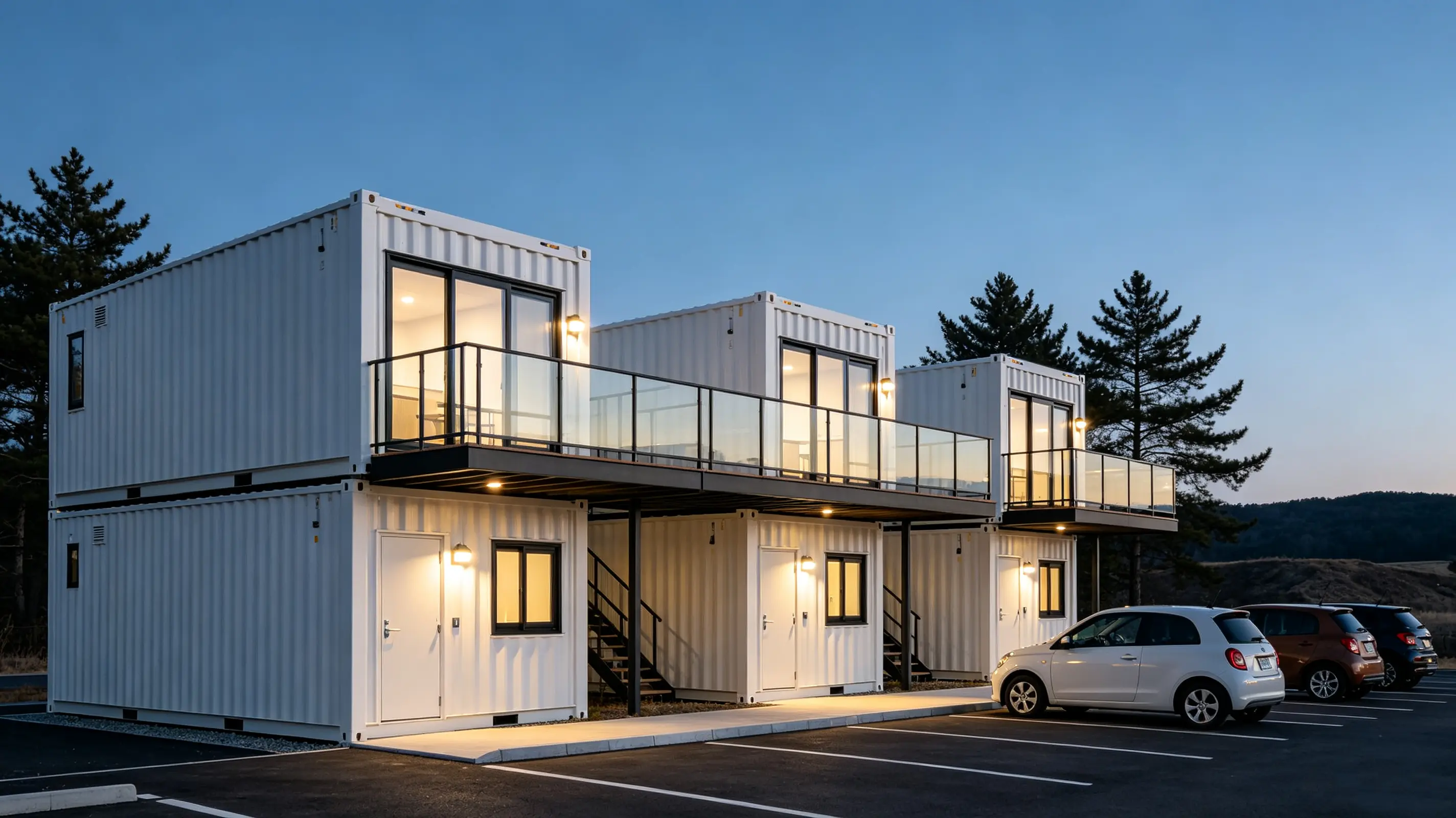 Geprefabriceerde containermotelconstructie