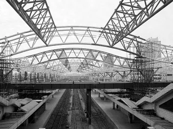 Geprefabriceerd treinstation met lichte staalconstructie