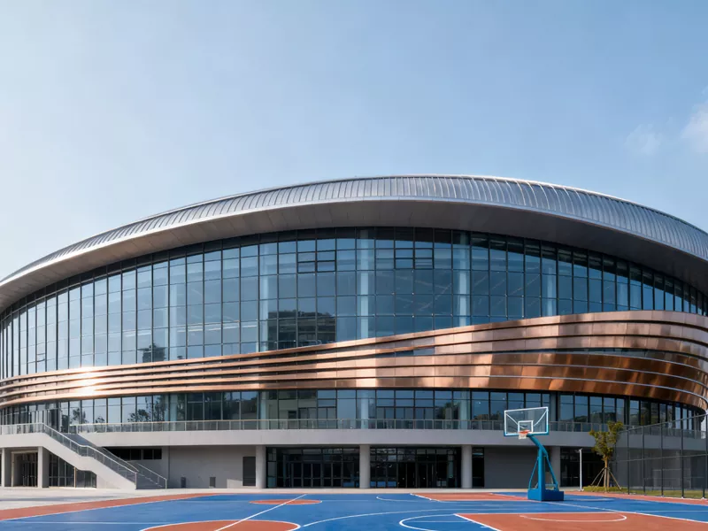 Geprefabriceerd basketbalveld met stalen structuur