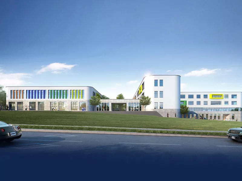 Geprefabriceerd schoolgebouw met stalen structuur