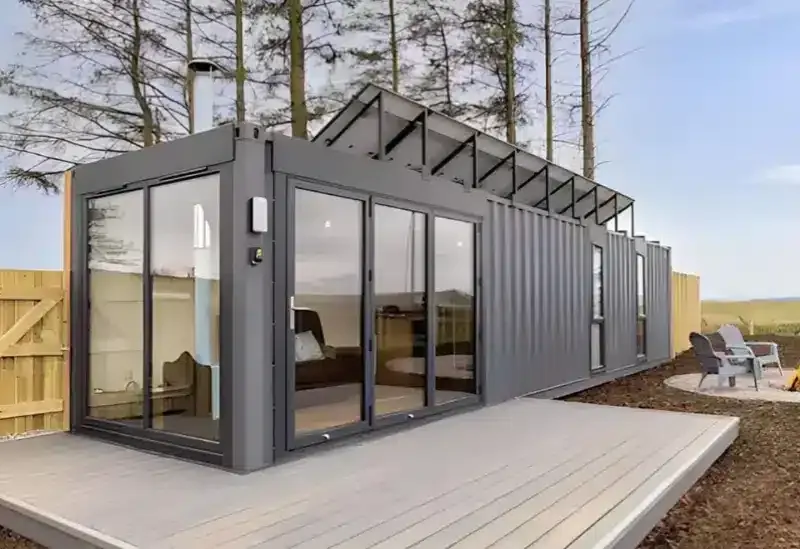 Single-unit containerhuis stalen constructie