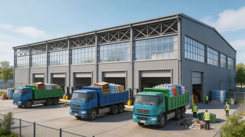 Sorteercentrum voor recycling van stalen frames