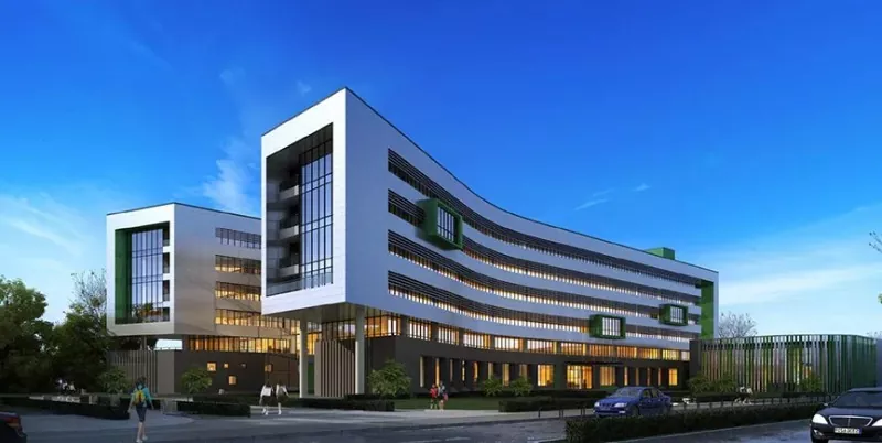 Onderwijsgebouw met stalen frame