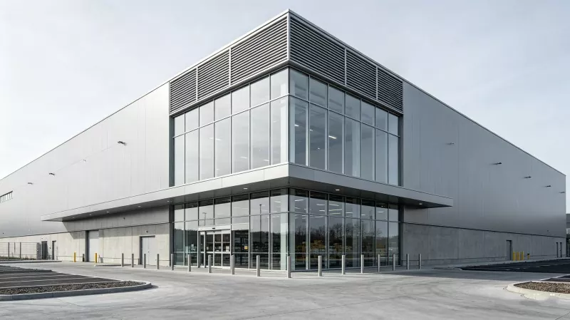 Magazijnsupermarkt met stalen frame