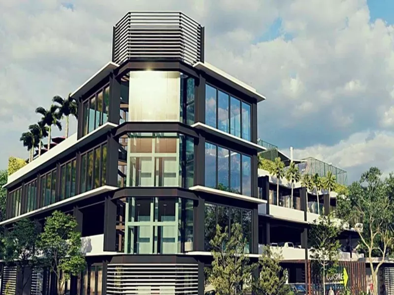 Zakenhotel met stalen structuur