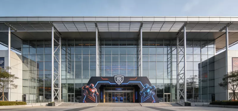 Stalen structuur elektronische sportarena