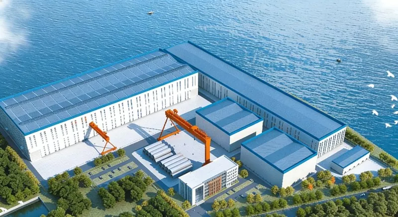 Staalconstructie offshore windenergiefabriek