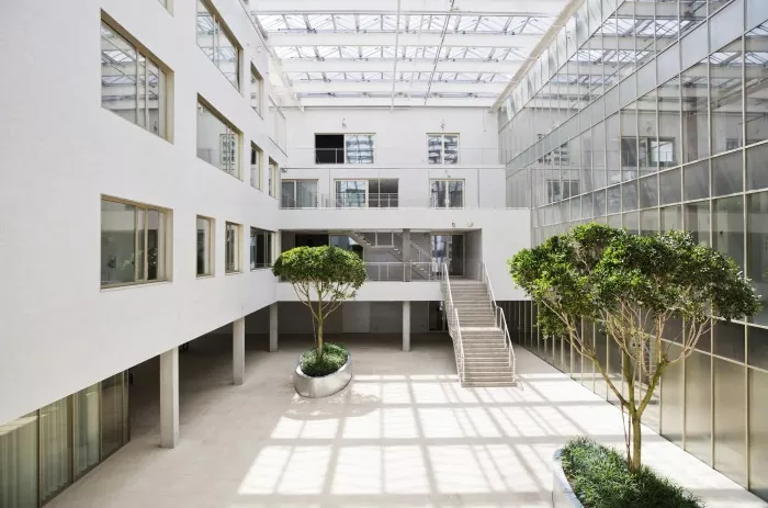 Psychiatrisch ziekenhuis met stalen structuur