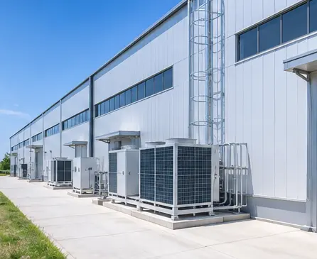 Bouw van een werkplaats voor de productie van halfgeleiders in staalconstructie