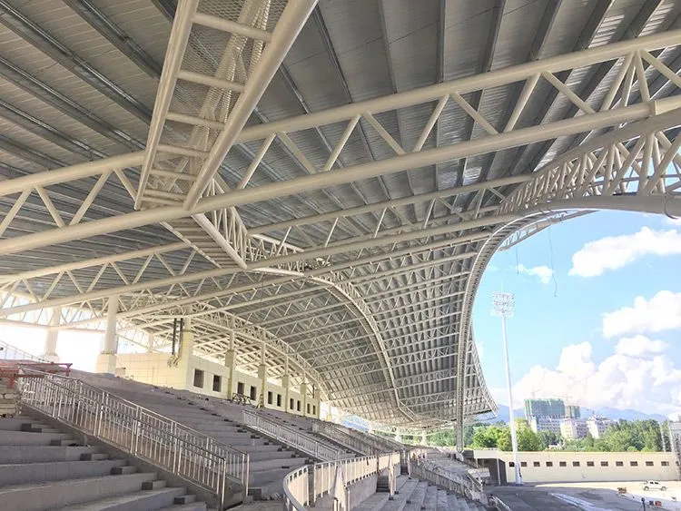 Stalen constructie stadionstandbouw